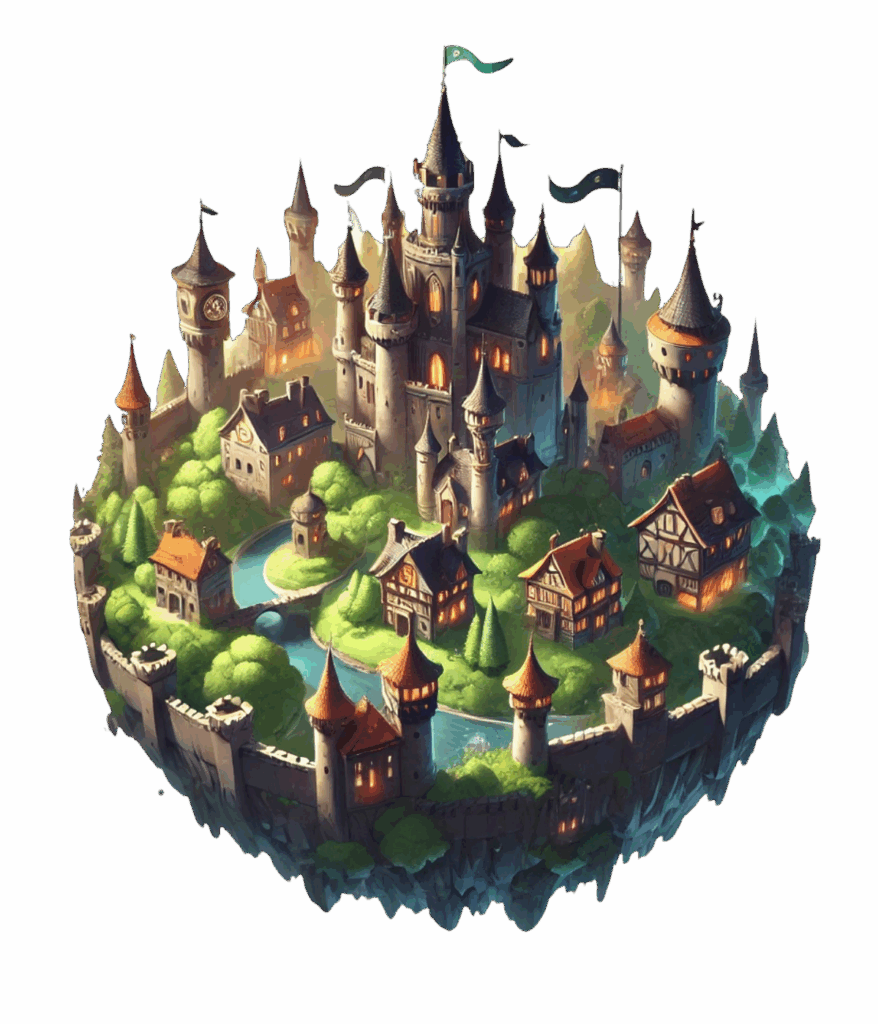 planete kingdom avce un chateau fort
