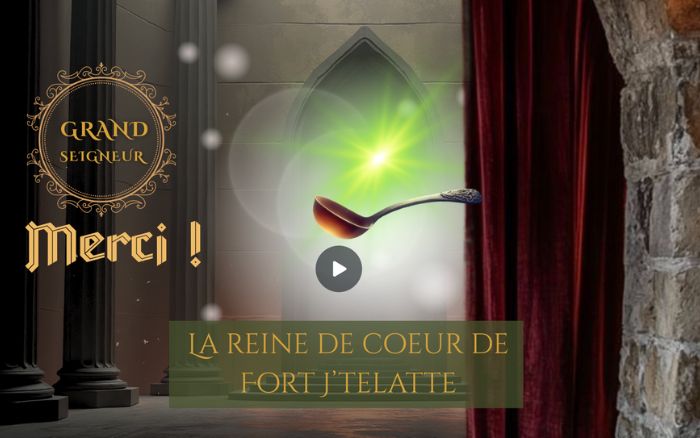 remerciement au grand seigneur tipeur des minutes du royaume